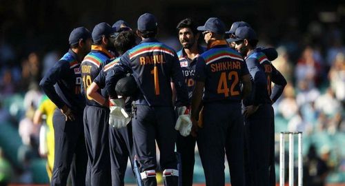 Jasprit Bumrah with teammates. Pic: Virat Kohli/Twitter