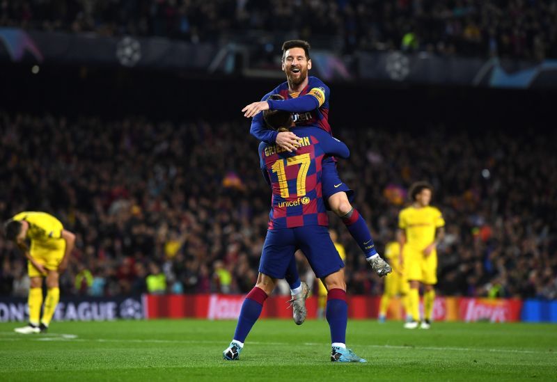 Antoine Griezmann and Lionel Messi