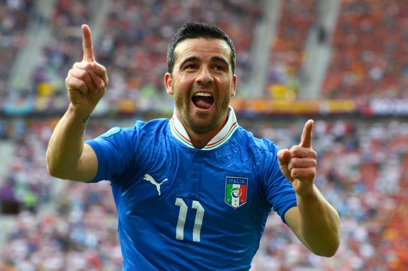 Antonio Di Natale in Italy colours