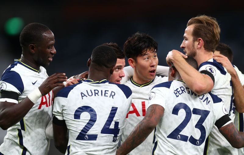 Tottenham Hotspur beat Manchester City 2-0 to go top of the table.