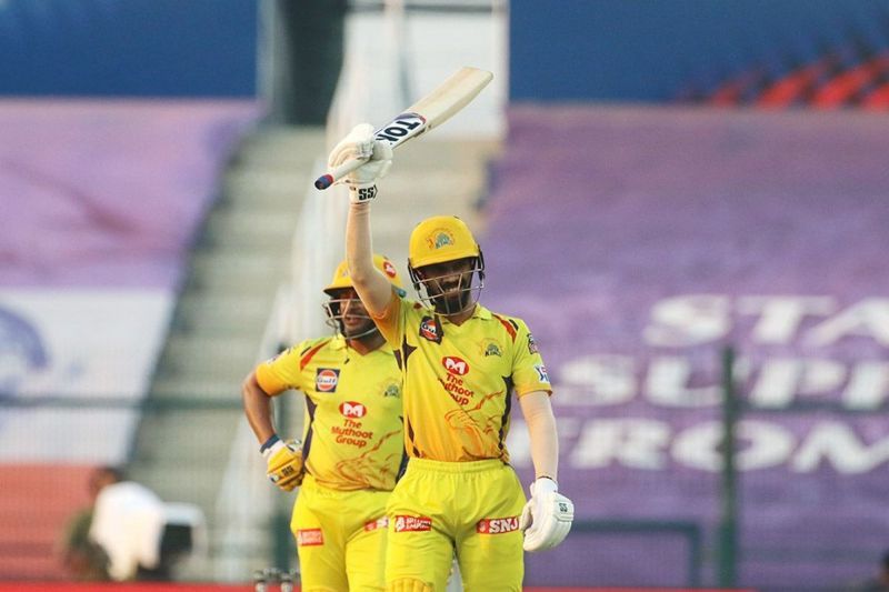 Ruturaj Gaikwad top-scored for the Chennai Super Kings against Kings XI Punjab [P/C: iplt20.com]