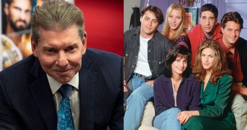 Vince McMahon and the cast of Friends.