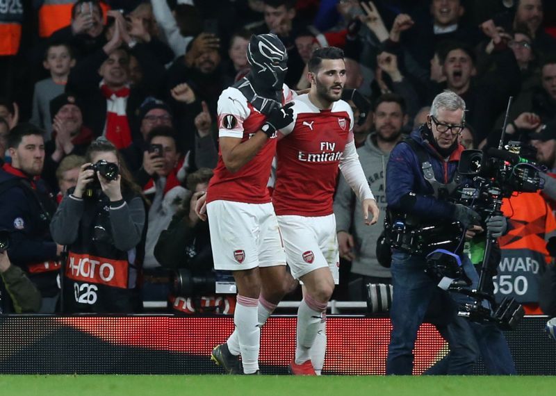 Aubameyang has celebrated with masks in the past