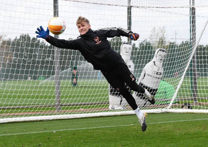 Runarsson made his second appearance for Arsenal