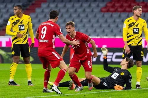 Bayern Munich and Borussia Dortmund meet for the first time in the league this season.