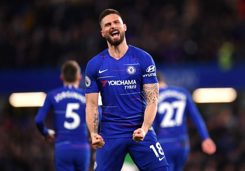 Olivier Giroud has been mainly used as a substitute at Chelsea