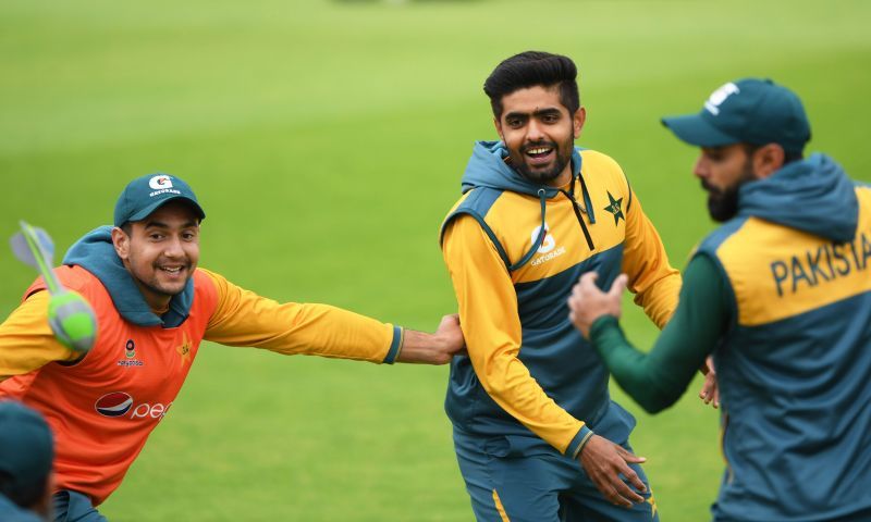 Babar Azam in a net session in England earlier this year.
