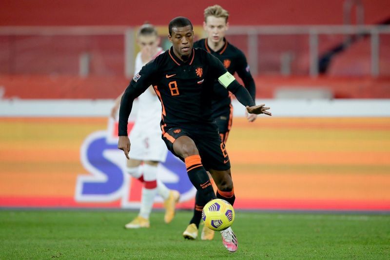 Georginio Wijnaldum scored in the Netherlands&#039; win over Poland.