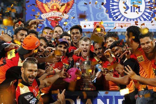 SRH became IPL champions for the first time in 2016