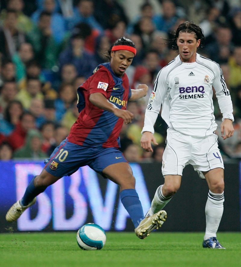 Sergio Ramos faced Ronaldinho early in his career
