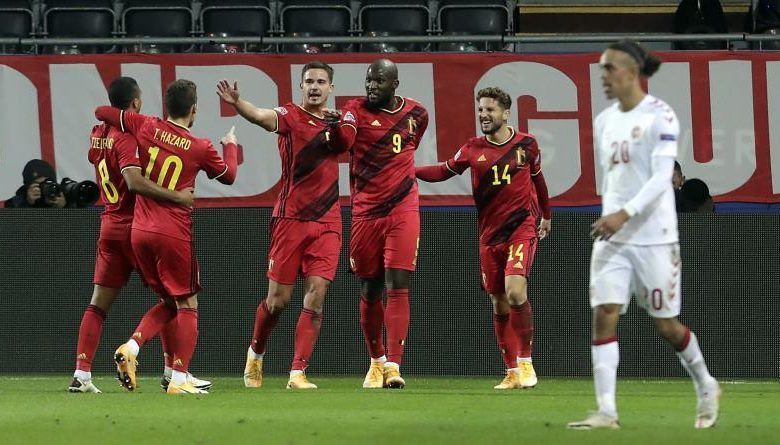 Belgium thumped Denmark to reach the semi-finals of the 2020-21 UEFA Nations League.