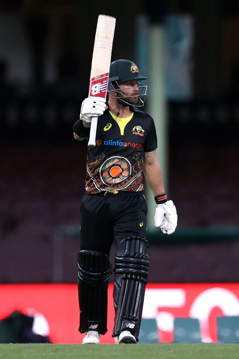 Matthew Wade in action for Australia.