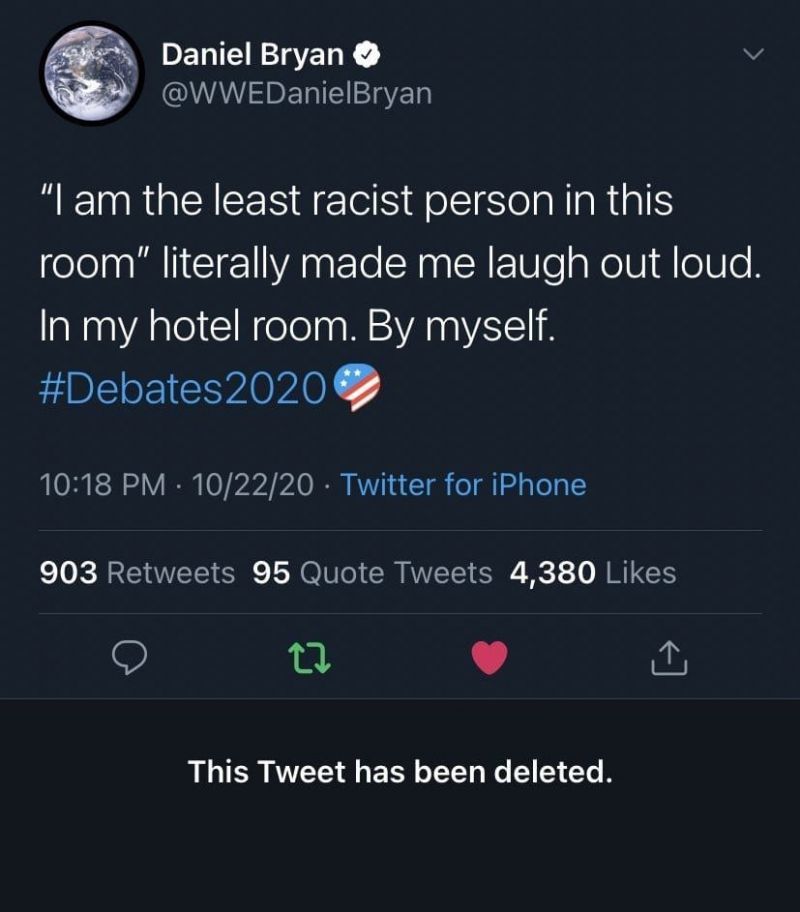 Bryan&#039;s deleted tweet