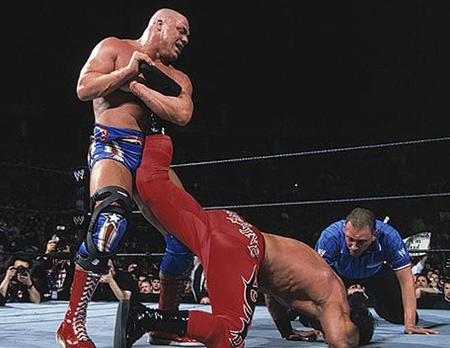 Kurt Angle and Chris Benoit