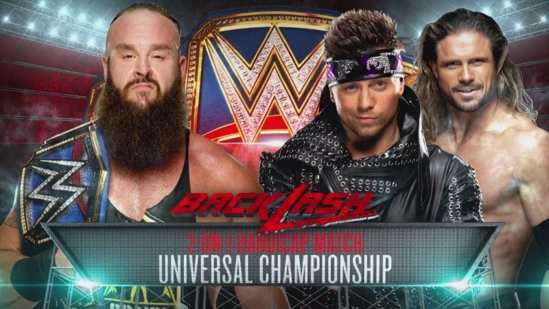 Braun Strowman vs Miz &amp; Morrison for the Universal Championship in 2020.