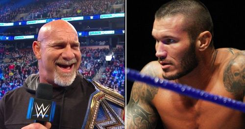 Goldberg and Randy Orton