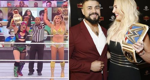 Andrade reacts to Charlotte Flair's return