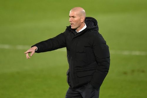 Real Madrid coach Zinedine Zidane