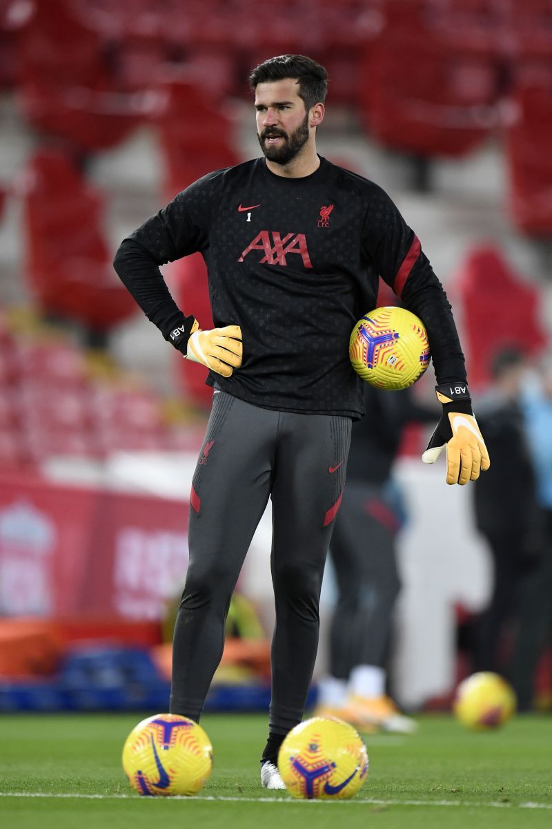 Klopp confirmed Alisson is out for two weeks with a hamstring injury