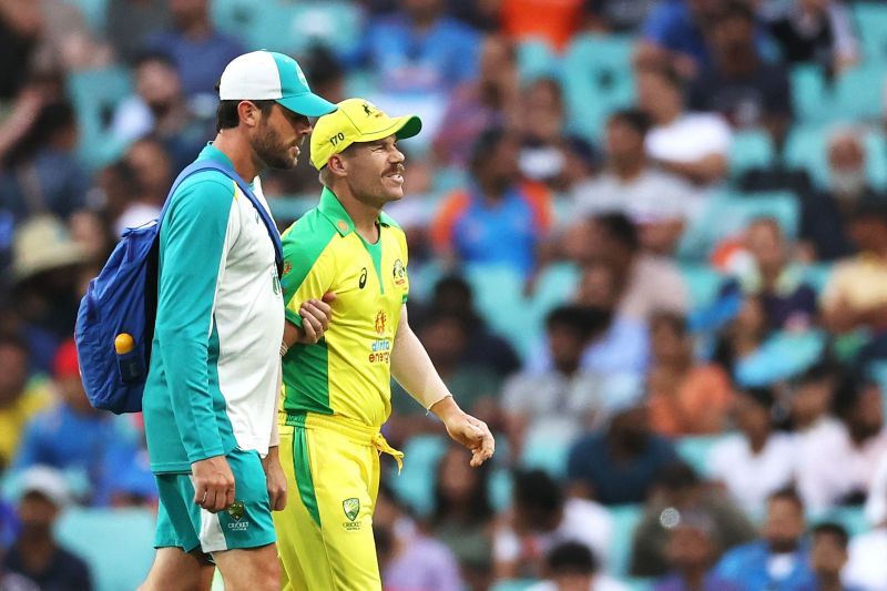 Australia v India - David Warner got injured in the second ODI