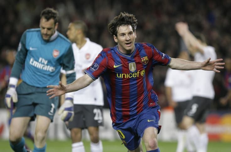 Arsenal are one of Lionel Messi's favourite sides in the Champions League.