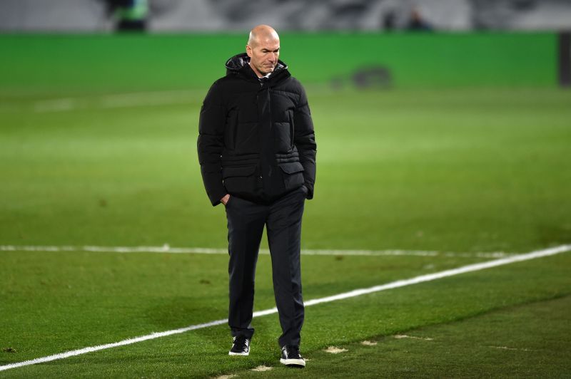 Real Madrid coach Zinedine Zidane