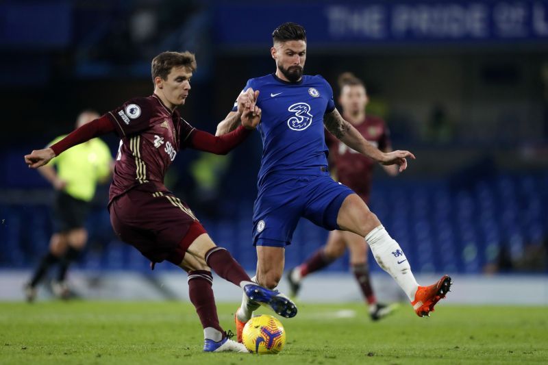 Olivier Giroud in action for Chelsea