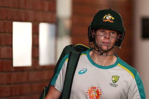 Steve Smith during a nets session