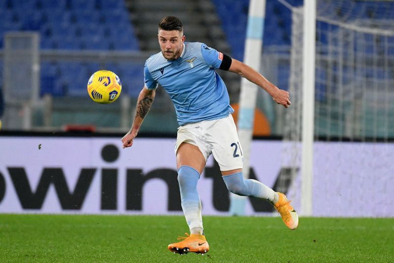 Sergej Milinkovic-Savic in action for Lazio