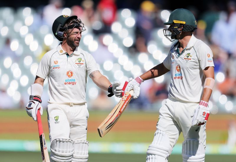 Matthew Wade and Joe Burns opened the innings for Australia in the pink-ball Test