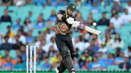 Matthew Wade helped Australia to a brilliant start in the second T20I at Sydney. Pic: ICC/Twitter