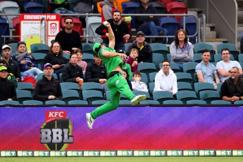 Hilton Cartwright saved two runs for his team (Image Courtesy: cricket.com.au on Twitter)