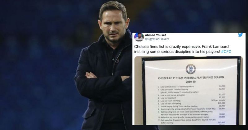 Chelsea manager Frank Lampard is a strict disciplinarian