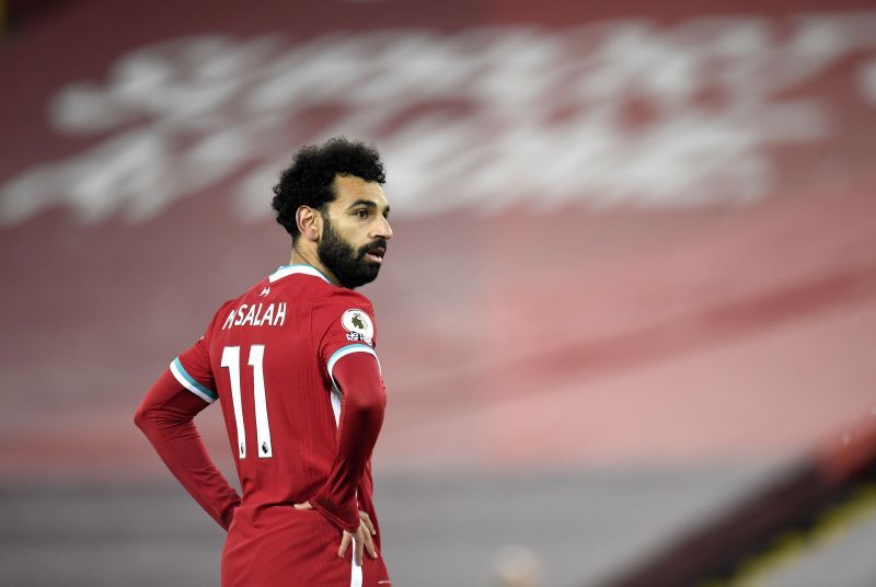 Mohamed Salah in action for Liverpool