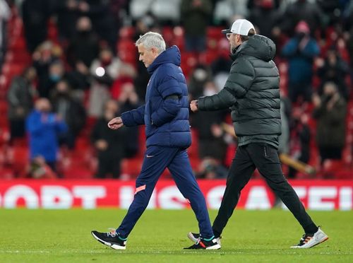 Jose Mourinho was incensed by Jurgen Klopp's touchline behaviour