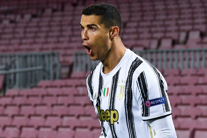 Cristiano Ronaldo celebrates a goal for Juventus