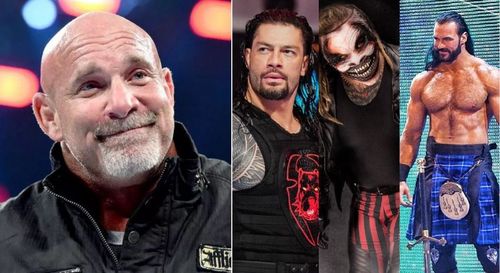 Goldberg; Roman Reigns, The Fiend, and Drew McIntyre