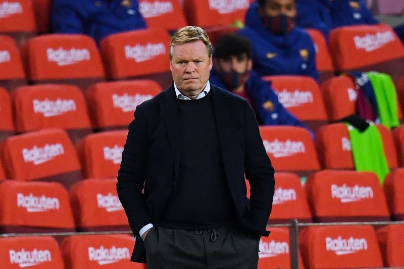 Ronald Koeman is under pressure at Camp Nou