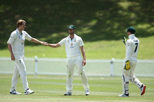 Cameron Green suffered a nasty head injury while bowling to Bumrah.