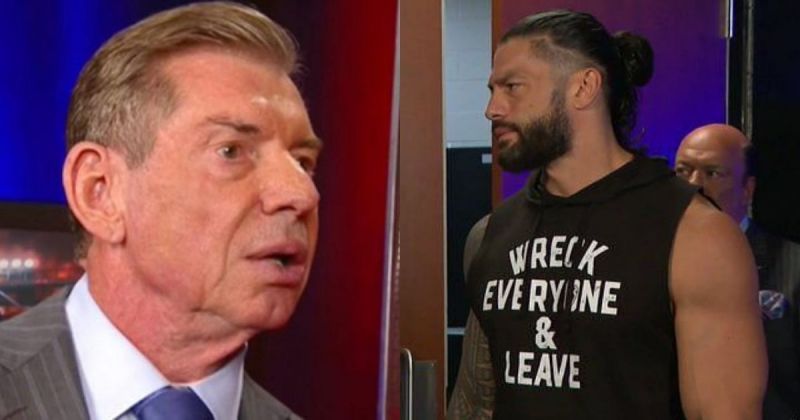 Vince McMahon and Roman Reigns.