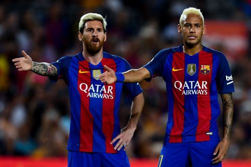 Barcelona superstar Lionel Messi and Neymar