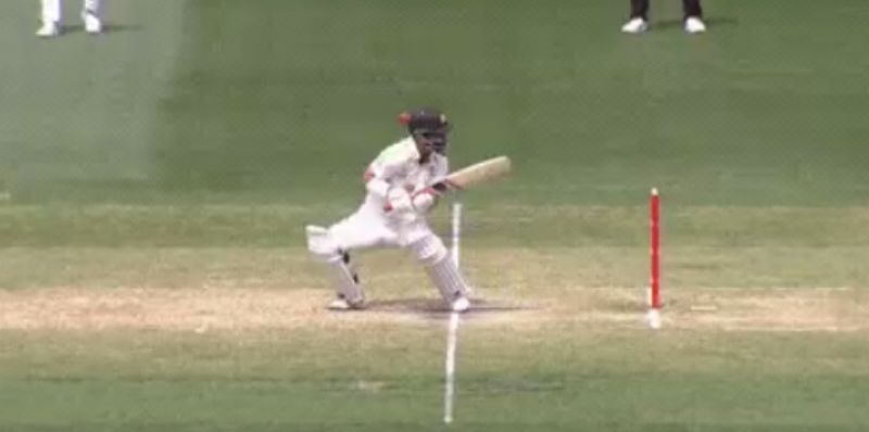 Matthew Wade being struck on the helmet. Pic: cricket.com.au/ Twitter