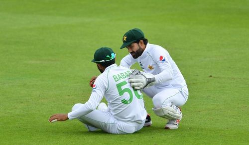 Babar Azam (left) and Mohammad Rizwan during Pakistan's away Test series against England in August this year