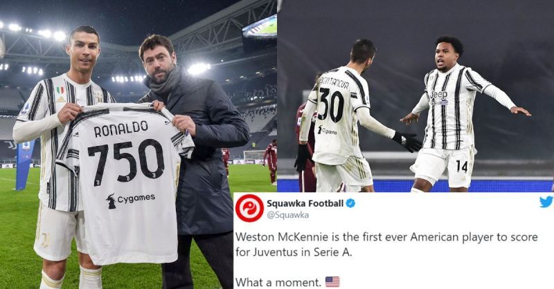 Weston McKennie became the first ever American to score in Serie A for Juventus