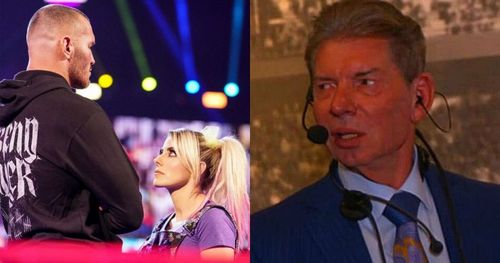 Randy Orton, Alexa Bliss, and Vince McMahon.