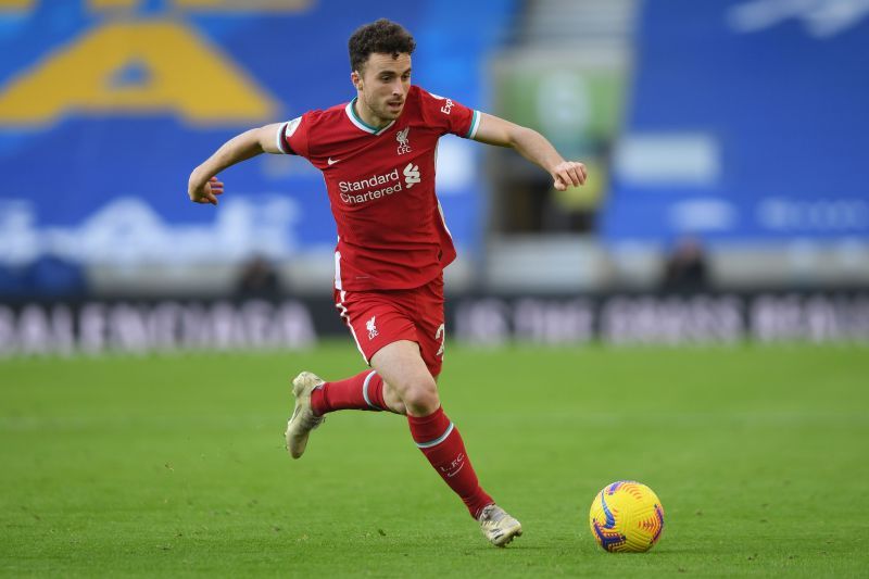 Diogo Jota in action for Liverpool