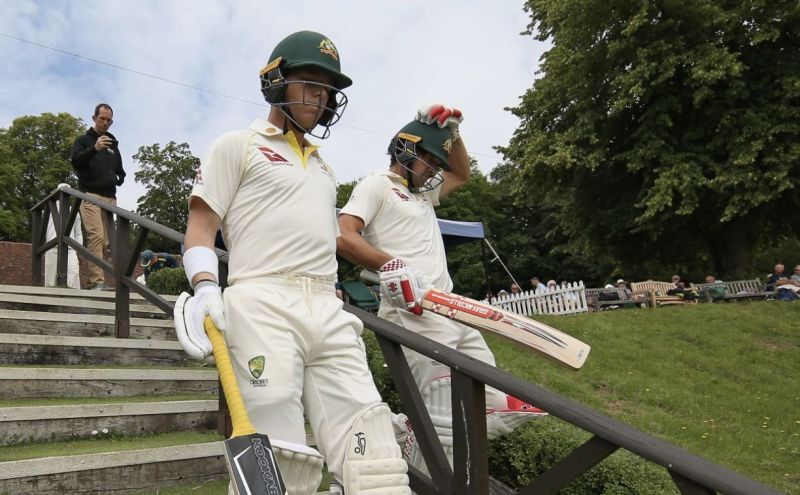 Marcus Harris (left) and Joe Burns will be fighting for an opener&#039;s slot at Adelaide Oval.