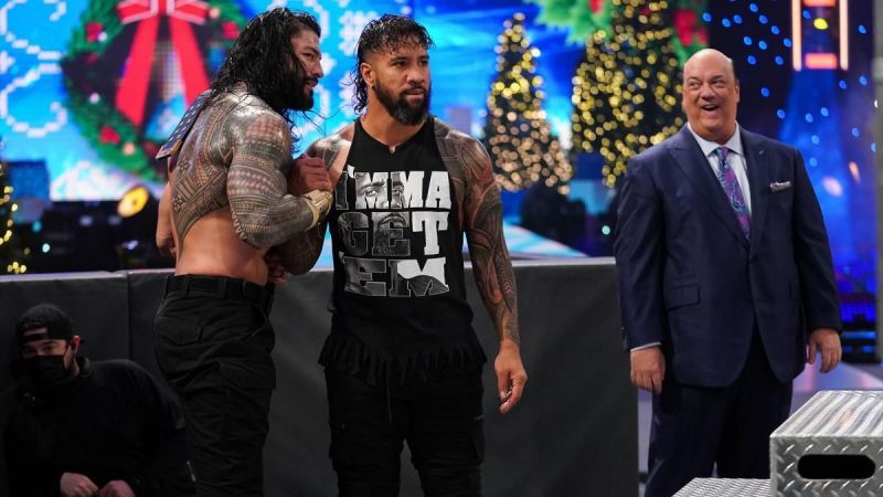 Roman Reigns on the Christmas episode of SmackDown