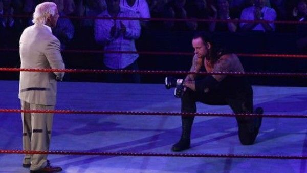 Even The Undertaker broke character, in order to show his respect