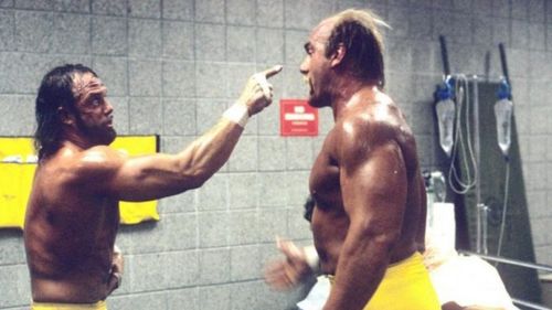 Randy Savage and Hulk Hogan